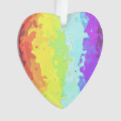 Trippy Boho Groovy Abstract Neurogender Pride Vlag Ornament (voorkant)