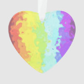 Trippy Boho Groovy Abstract Neurogender Pride Vlag Ornament (achterkant)