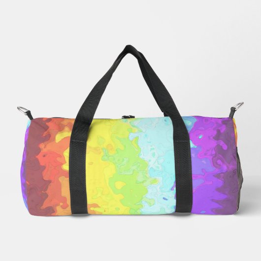 Trippy Boho Groovy Abstract Neurogender Pride Vlag Plunjezak (Voorkant)