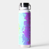 Trippy Boho Groovy Abstract Neurogender Pride Vlag Waterfles (Achterkant)