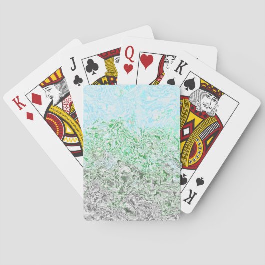 Trippy Boho Groovy Grungy Autoromantische Pride Vl Pokerkaarten (Achterkant)