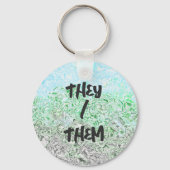 Trippy Boho Groovy Grungy Autoromantische Pride Vl Sleutelhanger (Achterkant)