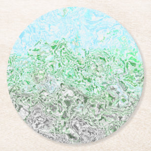 Trippy Boho Groovy Grungy Autoromantische Pridevla Ronde Kartonnen Onderzetter