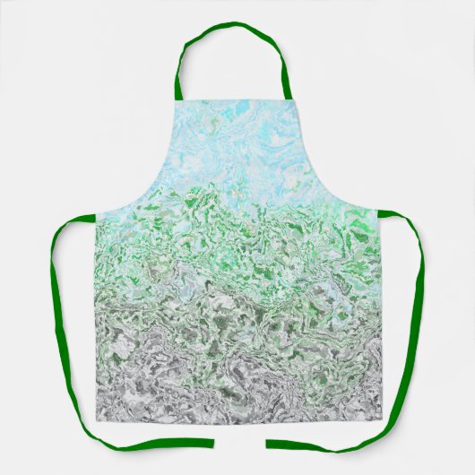 Trippy Boho Groovy Grungy Autoromantische Pridevla Schort (Voorkant)