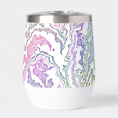 Trippy Boho Marmer Kleurrijke Regenboog Abstract (Voorkant)