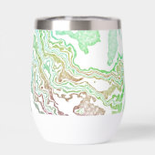 Trippy Boho Marmer Kleurrijke Regenboog Abstract (Achterkant)