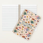 Trippy Boho Psychedelic Mushroom en Ogen Notitieboek (Binnen)