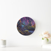 Trippy bos met vreemde ronde klok (Huis)