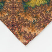 Trippy Bright Dazzling Vertakking Abstract Fractal Fleece Deken (Hoek)