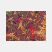 Trippy Bright Dazzling Vertakking Abstract Fractal Fleece Deken (Voorkant (Horizontaal))