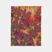Trippy Bright Dazzling Vertakking Abstract Fractal Fleece Deken (Voorkant)