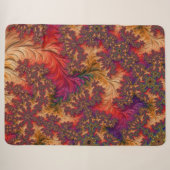 Trippy Bright Dazzling Vertakking Abstract Fractal Sherpa Deken (Voorkant (horizontaal))