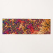 Trippy Bright Dazzling Vertakking Abstract Fractal Yogamat (Voorkant (horizontaal))