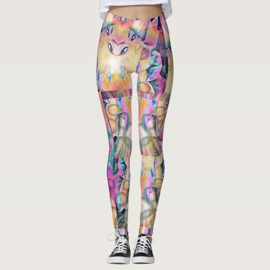 Trippy Bubble Kristal Godin! Leggings (Voorkant)