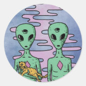 Trippy buitenaardse stickers (Voorkant)