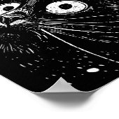 Trippy Cat Pastel Gothic Gothic Grunge Alt Punk We Poster (Hoek)