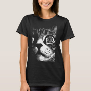 Trippy Cat Pastel Gothic Gothic Grunge Alt Punk We T-shirt