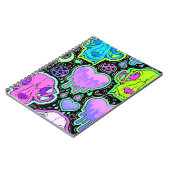 Trippy Cat Skulls Notitieboek (Linkerzijde)