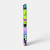 Trippy Cat Skulls Samsung Galaxy Hoesje (Linkerkant)