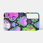 Trippy Cat Skulls Samsung Galaxy Hoesje (Achterkant horizontaal)