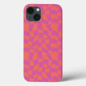 Trippy Checkerboard iPhone case (Achterkant)