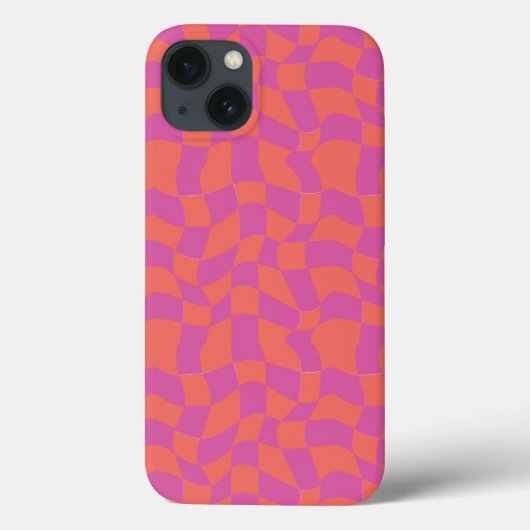Trippy Checkerboard iPhone case (Achterkant)