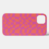 Trippy Checkerboard iPhone case (Achterkant (horizontaal))