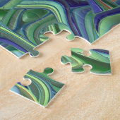 Trippy Colorful 3D Swirls Legpuzzel (Zijkant)