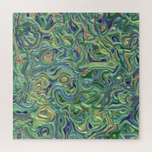 Trippy Colorful 3D Swirls Legpuzzel