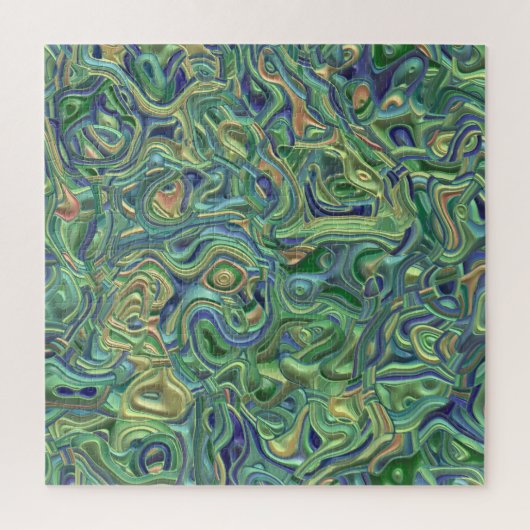 Trippy Colorful 3D Swirls Legpuzzel (Verticaal)