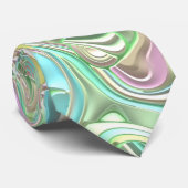 Trippy Colorful 3D Swirls Stropdas (Opgerold)