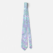 Trippy Colorful 3D Swirls Stropdas (Voorkant)