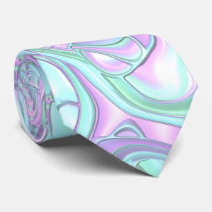 Trippy Colorful 3D Swirls Stropdas