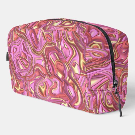 Trippy Colorful 3D Swirls Toilettasje (Rechterhoek)