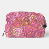 Trippy Colorful 3D Swirls Toilettasje (Achterkant)