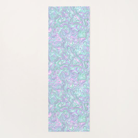Trippy Colorful 3D Swirls Yogamat (Achterkant)