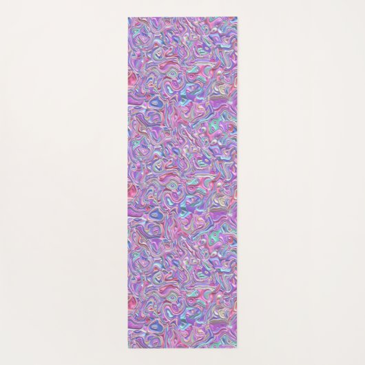 Trippy Colorful 3D Swirls Yogamat (Achterkant)