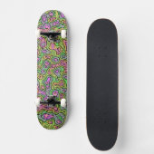 Trippy Colorful Blob Persoonlijk Skateboard (Voorkant)