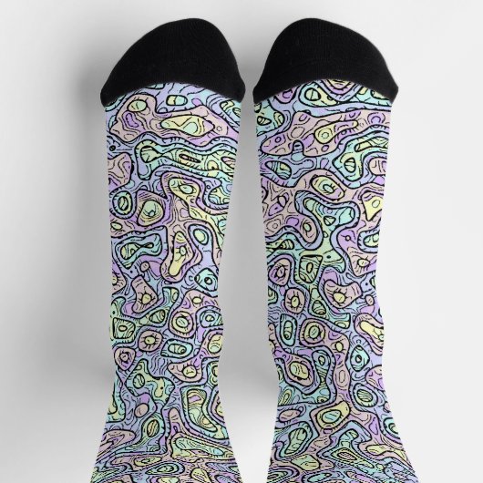 Trippy Colorful Blob Socks Sokken (Top)