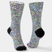 Trippy Colorful Blob Socks Sokken (Gebogen)