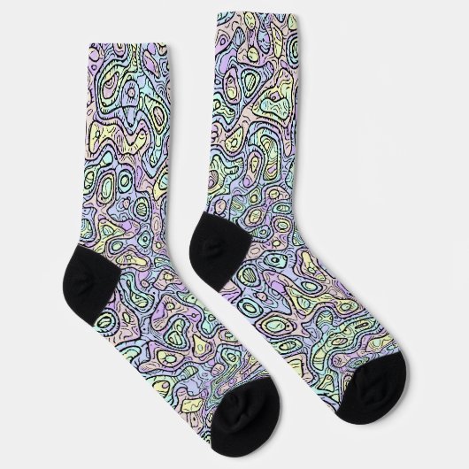 Trippy Colorful Blob Socks Sokken (Rechts)