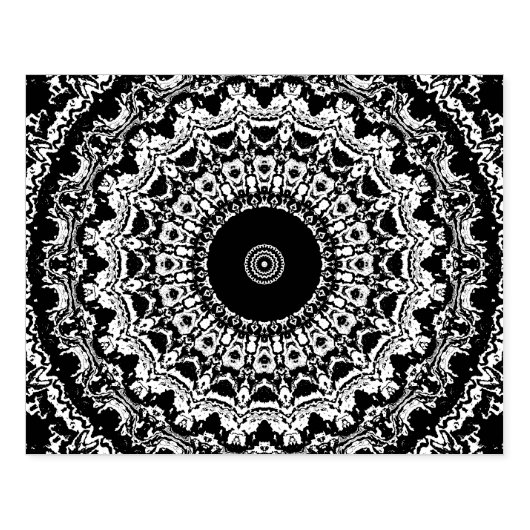 Trippy Colorful Intricate Boho Mandala Rubberstempel (Afrduk)