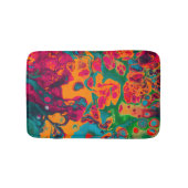Trippy Colorful Psychedelic Pattern Badmat (Voorkant)