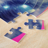 Trippy Cool Psychedelic Acid Trip Cat Legpuzzel (Zijkant)