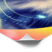 Trippy Cool Psychedelic Acid Trip Cat Perfect Poster (Hoek)