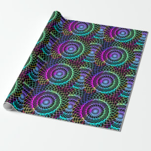 Trippy Crazy Kleurrijke Cirkel Mind Mandala Cadeaupapier