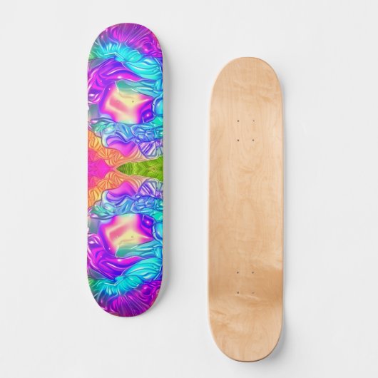 Trippy Cubed Persoonlijk Skateboard (Voorkant)