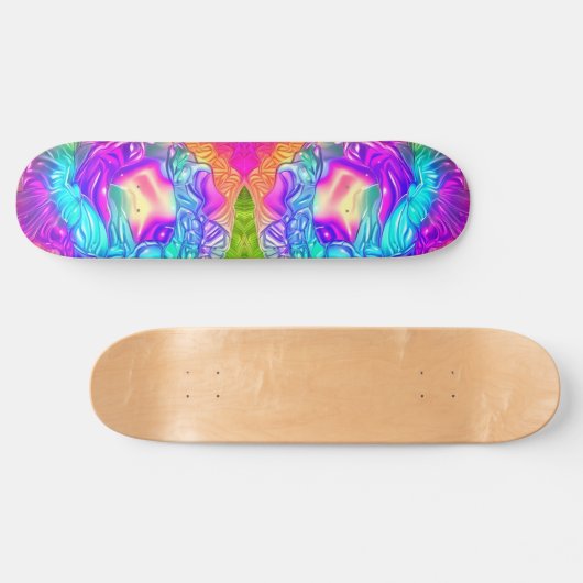 Trippy Cubed Persoonlijk Skateboard (Horizontaal)
