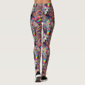Trippy Dalmatische leggings (Achterkant)