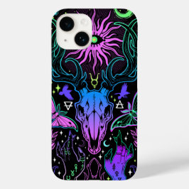 Trippy Deer Skull Case-Mate iPhone 14 Hoesje
